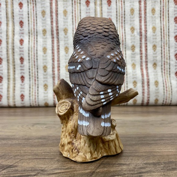John James Audubon, Saw Whet Owl, Vintage 80s Ceramic Owl Figure - Picture 4 of 10